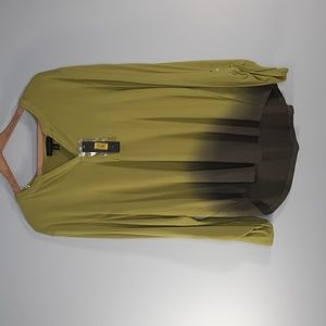 NWT INVESTMENTS SPLITPEA COMBINATION BLOUSE SZ XL